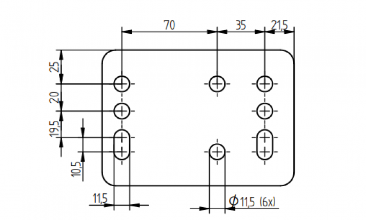 Stützradkonsole für KFGL35