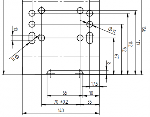 Auflaufeinrichtung Rohr abnehmbar