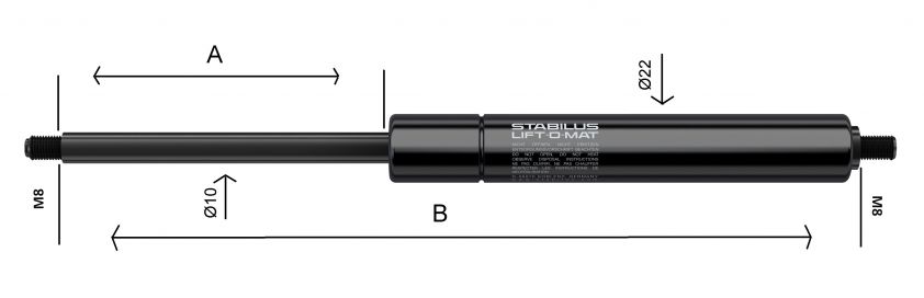 Gasfedern 10x22 - 402760.353 - Gasfedern