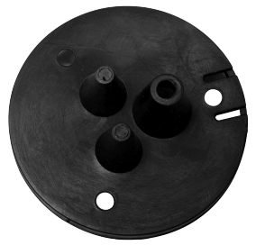 Gummiunterlage für Steckdose rund, 3-fach - 420151.001 - Stecker/Steckdosen