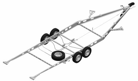 Reserveradhalter für Caravan (Ausführung B)