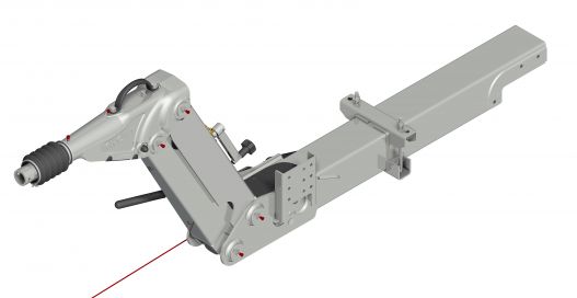 Auflaufeinrichtung Rohr höhenverstellbar - 706914.367 - Auflaufeinrichtung