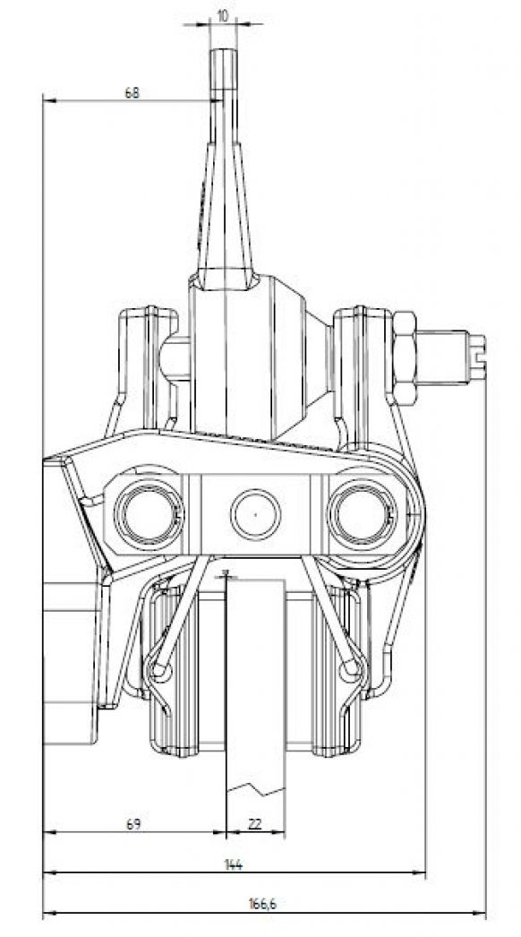 Mechanische Zangenscheibenbremse - 107250.01 - Industriebremsen