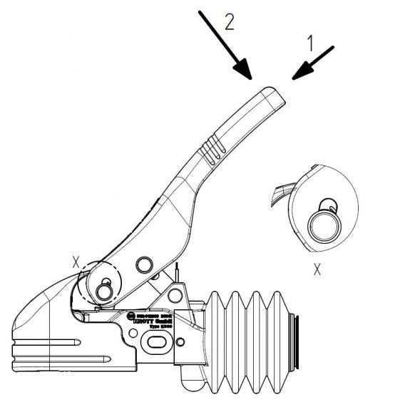 Antischlingerkupplung, Zugkugelkupplung, Anhängerkupplung, Kugelkupplung,  Square Ball Kupplung, Zugkupplung, Anhängerteile, Stabilisierungskupplung  KS 30 - Knott GmbH