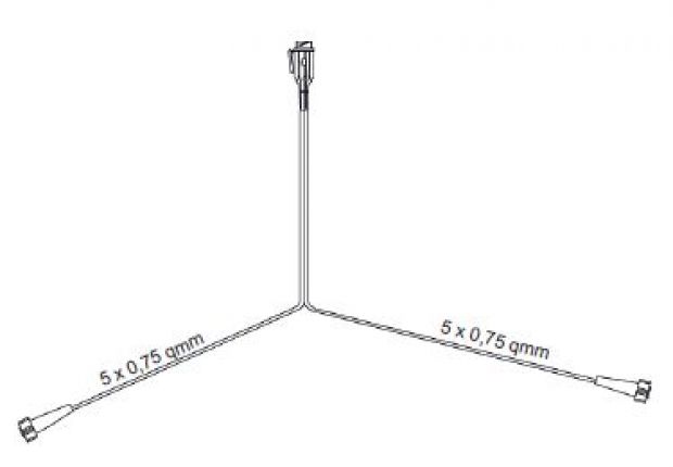 Kabelsatz Zuleitung PVC-Stecker, 13-polig 5 m Länge 2 Bajonettverb.
