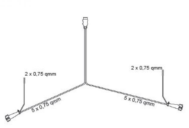 Hauptkabel, 7-poliger Stecker, Anschlusskabel, Kabelsatz, Anschlusskabel  Anhänger, Elektrosatz Anhängerkupplung, Verbindungskabel, Aspöck Kabelsatz, Aspöck  Multipoint, Stecker für Zugfahrzeug, Steckerleitung - Knott GmbH