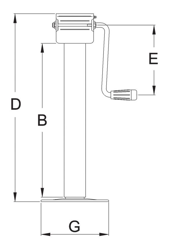 Spindelstütze DG709W - 403199.001 - Stützfüße