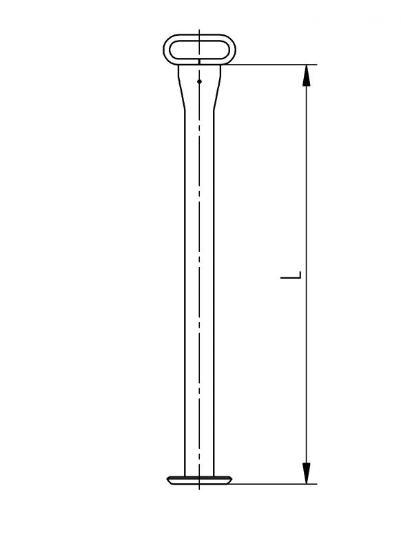 Fallstütze mit PVC-Griff - 403790.001 - Stützfüße