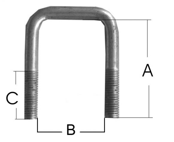 Bügelschraube, ohne Zubehör, 1 (33,7 mm) - M10