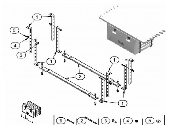 Universal Montagesatz Längliche Ausführung Halte Set Für Staubox