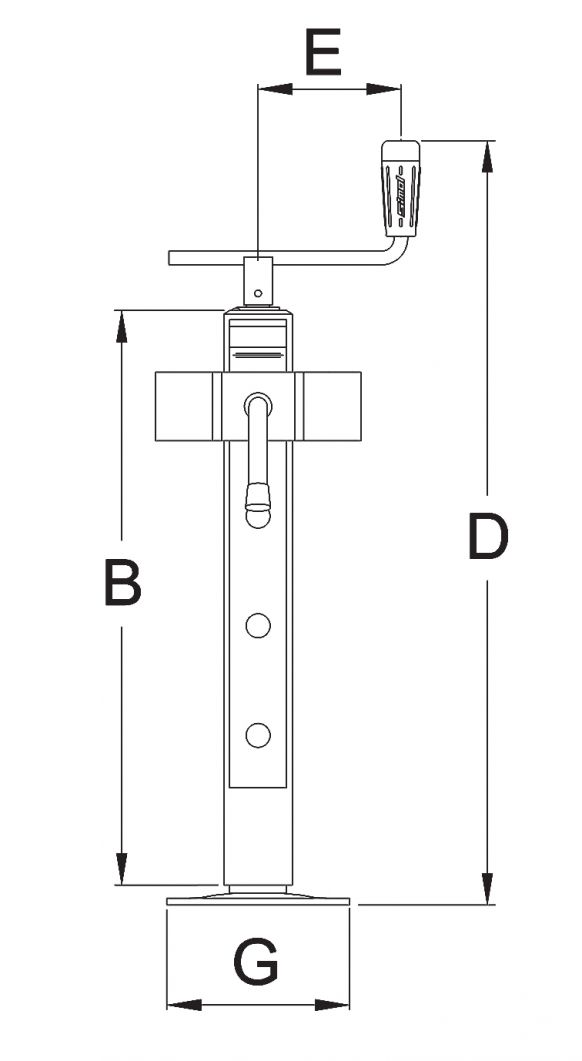 Spindelstütze PE580 - 412893.001 - Stützfüße