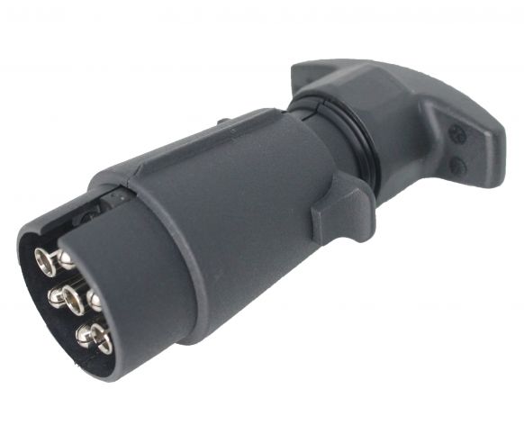 10 Stück 7 Poliger Stecker 12V - Metall Gehäuse Anhänger Stecker PKW