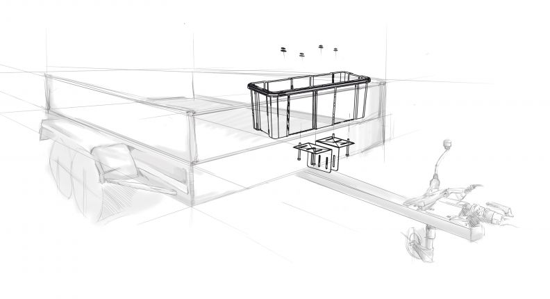 U-Bügel, U-Bügel für Montagekit, Montagekit, Motagekit für Staubox,  Werkzeugkasten, Staubox, Transportbox, Deichselbox, Staukasten,  Riffelblechbox, Alu-Deichselbox, Box, Unterflurbox, Pritschenbox,  Gerätekasten, Staubox Alu, Blackit - Knott GmbH