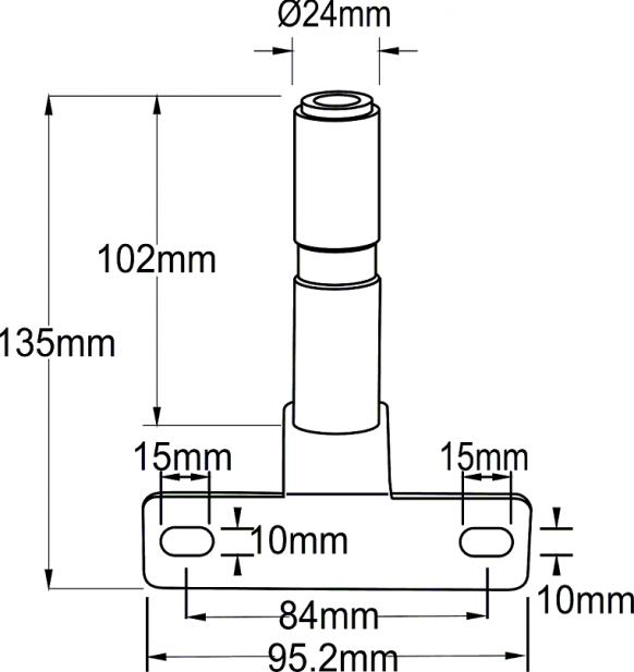 Halterung zu Rundumleuchte - Knott GmbH