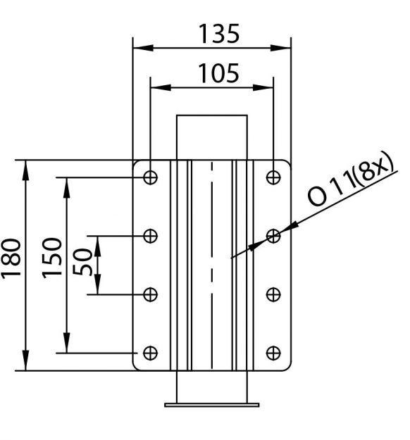 Stützrad, Stützrad ATKS60, Stützrad ATKS 60 vierkant, Bugrad, Anhänger- Stützrad, Anhängerstützrad, Stützräder - Knott GmbH