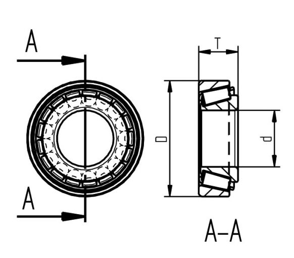 Kegelrollenlager Ø90mm - 45877.37 - Lager
